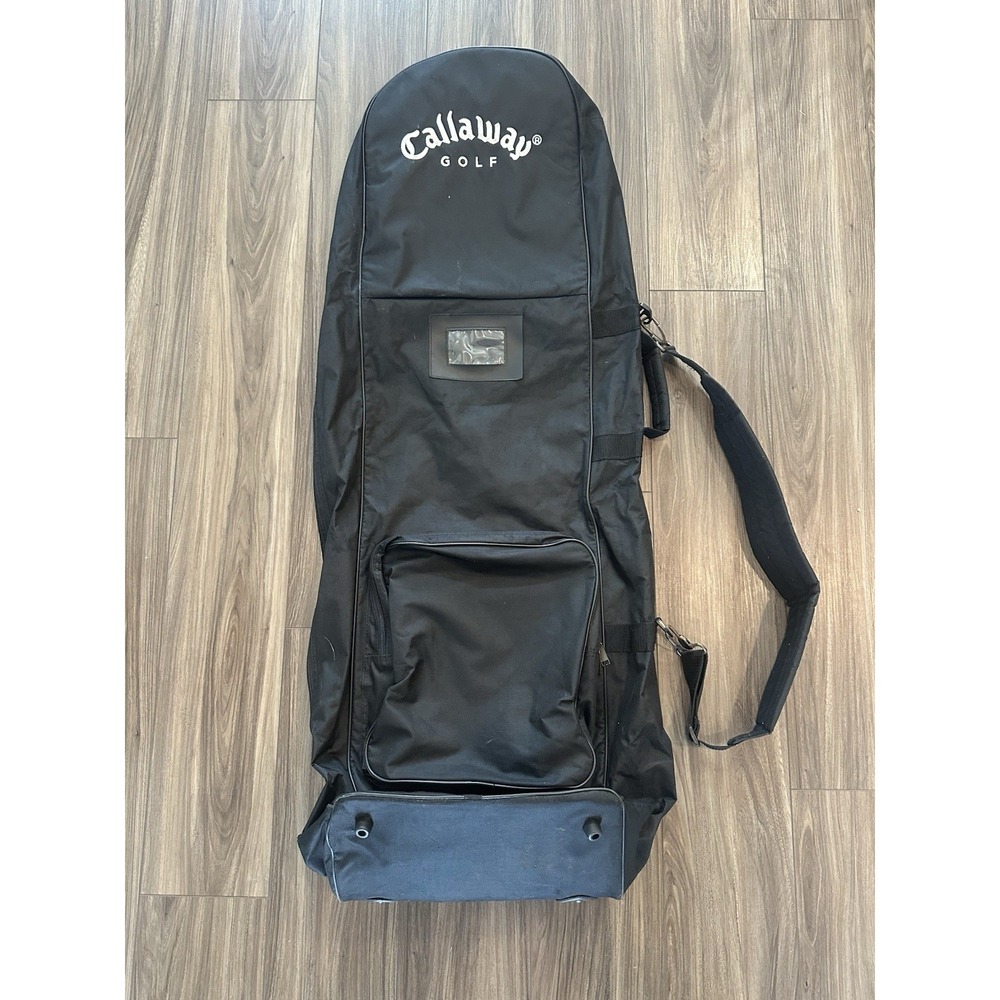 Callaway Golf Travel Bag w/ Wheels Black Club Travel Cover Rolling Case
